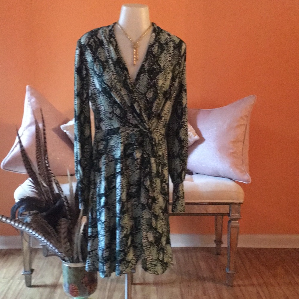 The Limited Snakeskin Dress